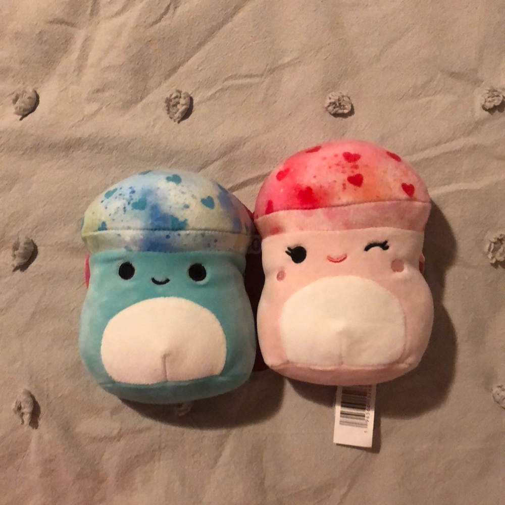 Squishmallows Mushroom Two Pack NWT